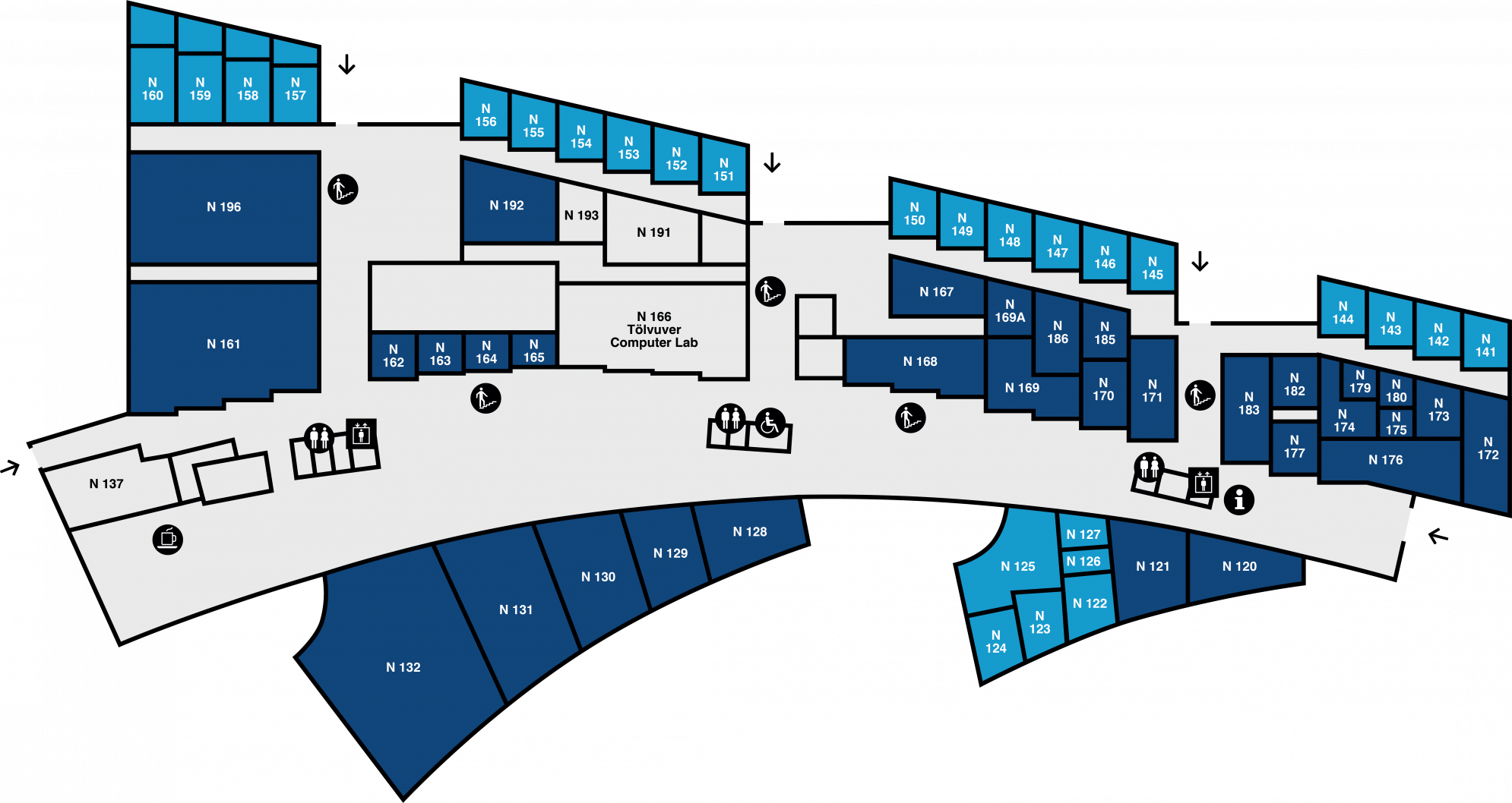 Yfirlitsmynd af Öskju: 1. hæð