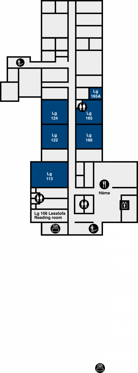 Yfirlitsmynd af Læknagarði: 1. hæð