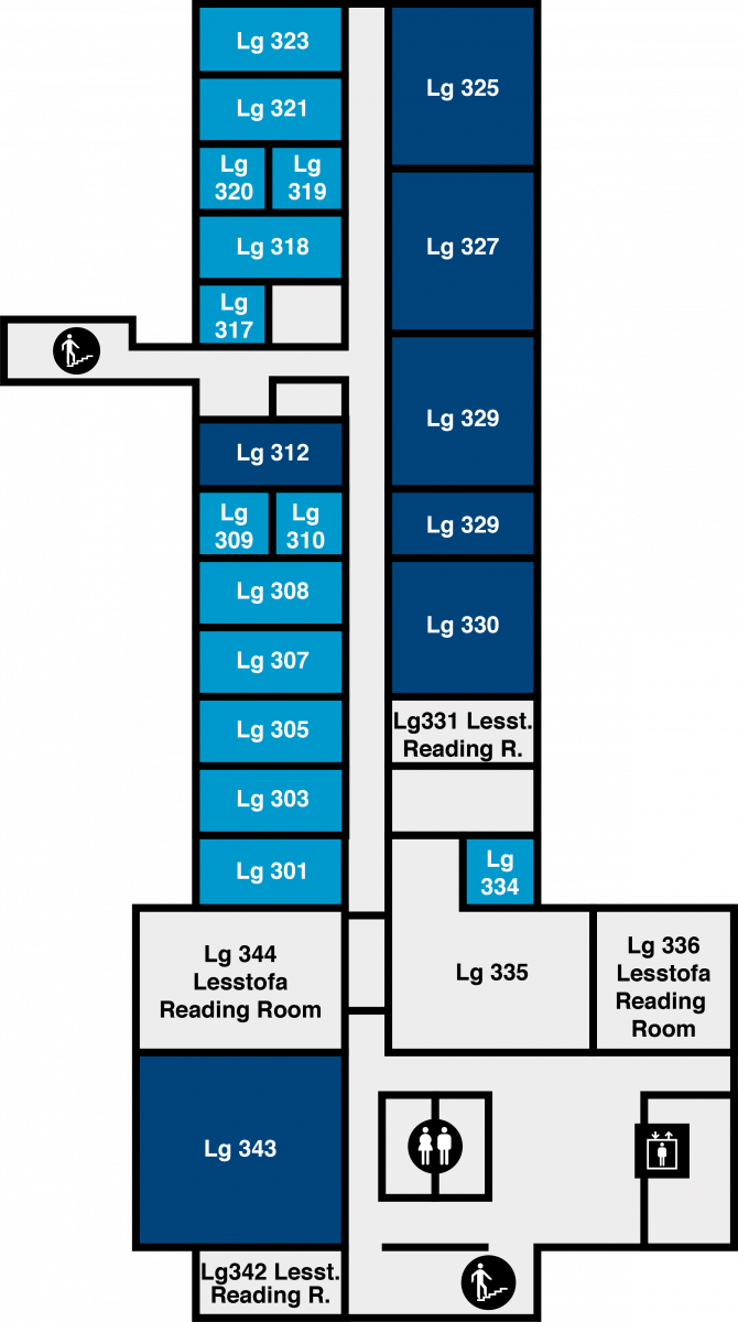 Yfirlitsmynd af Læknagarði: 3. hæð