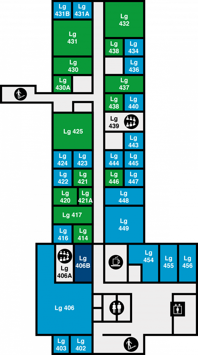 Yfirlitsmynd af Læknagarði: 4. hæð