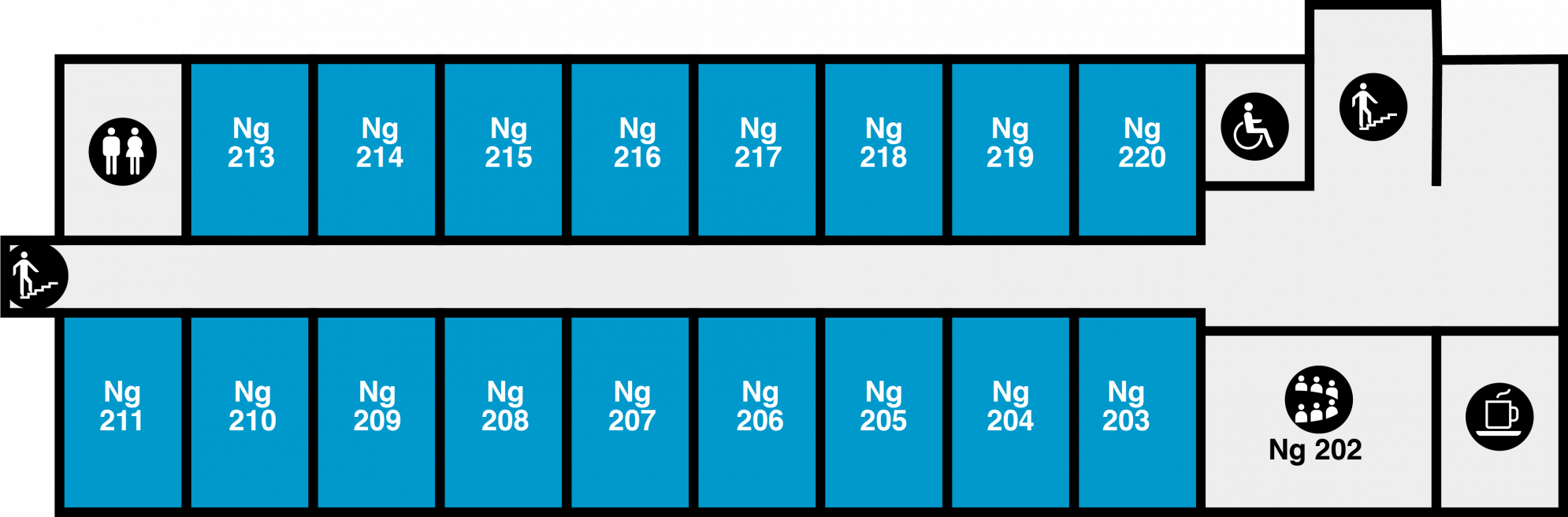 Yfirlitsmynd af Nýja garði: 2. hæð