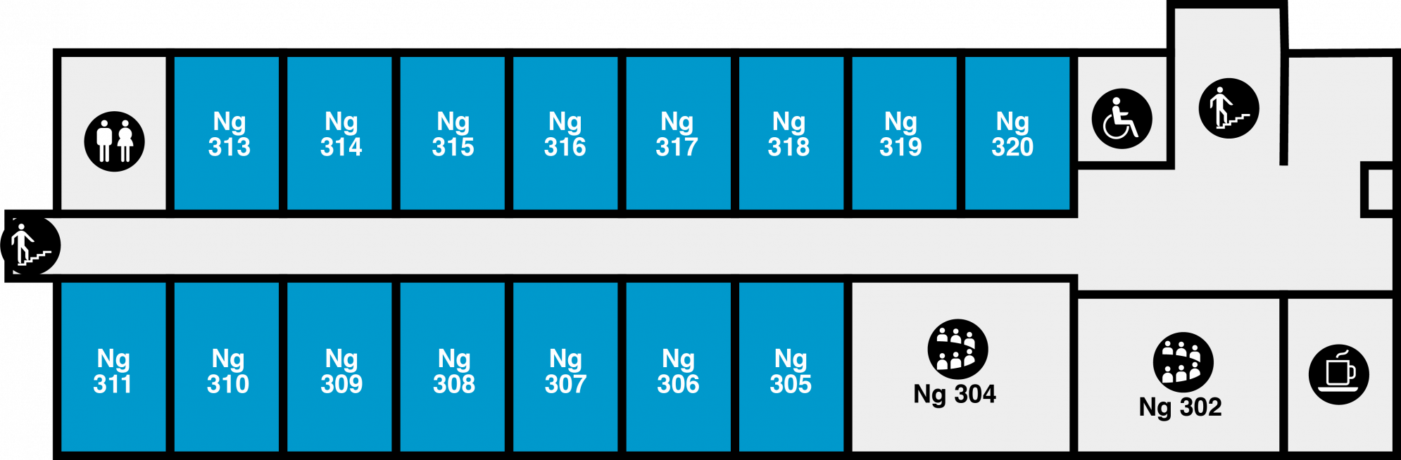 Yfirlitsmynd af Nýja garði: 3. hæð