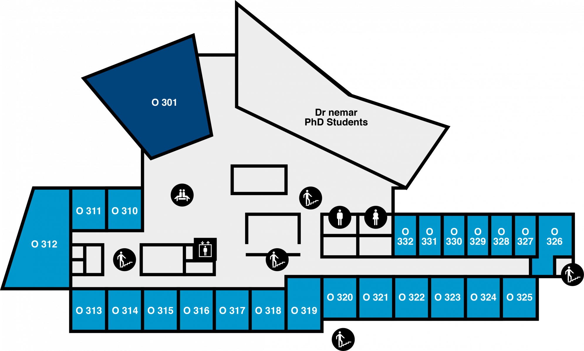 Yfirlitsmynd af Odda: 3. hæð