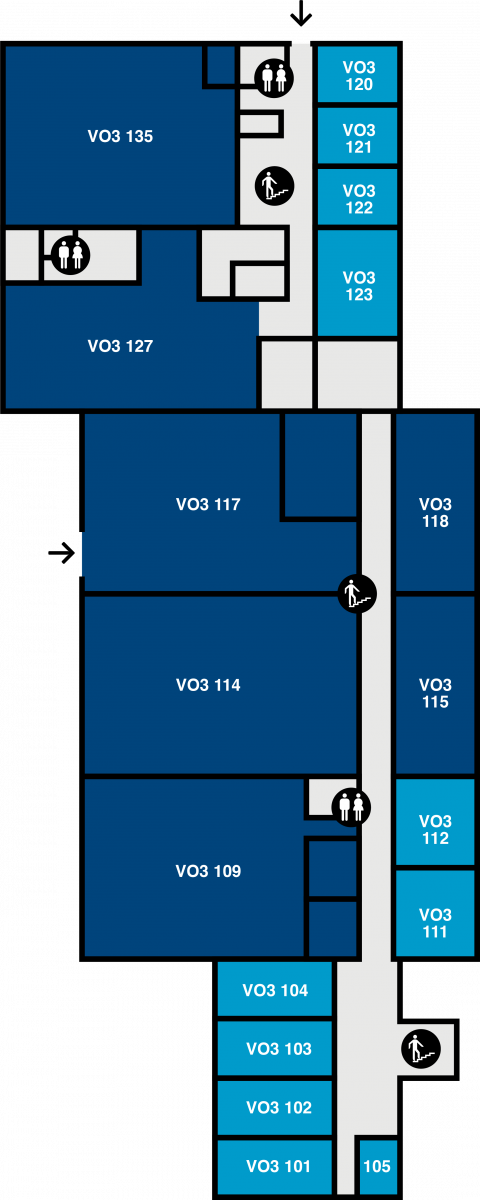 Yfirlitsmynd af VR-III: 1. hæð