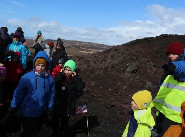 Með fróðleik í fararnesti: Eldfjallaferð í Búrfellsgjá