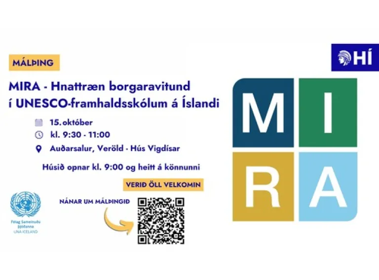 MIRA – Hnattræn borgaravitund í UNESCO-framhaldsskólum á Íslandi