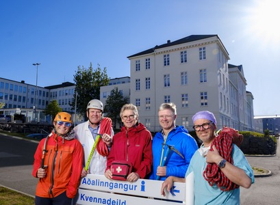 Ólafur Már Björnsson, Gunnar Guðmundsson,  Magnús Gottfreðsson, Engilbert Sigurðsson og Tómas Guðbjartsson.