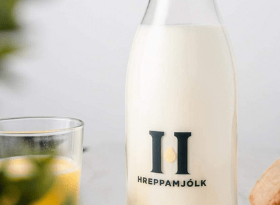 Flaska af Hreppamjólk