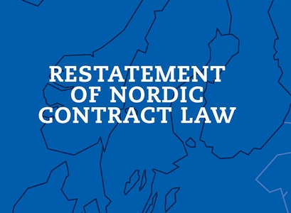Nýverið kom út bókin Restatement of Nordic Contract Law á vegum Djøf forlagsins í Kaupmannahöfn. 