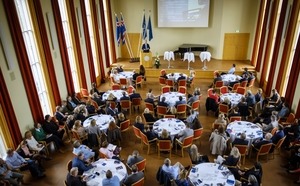 Fundargestir á ársfundi Háskóla Íslands 2018